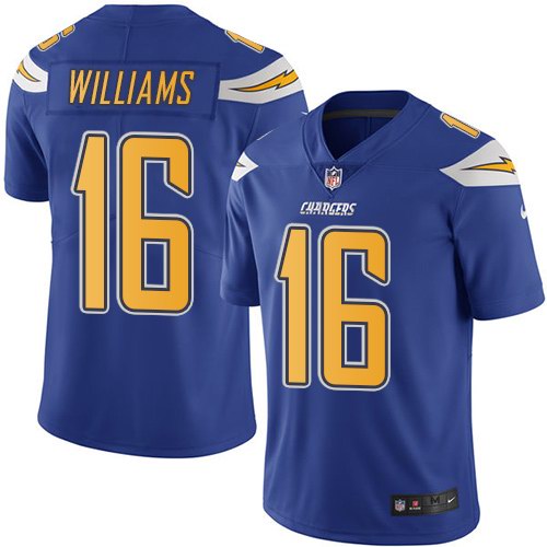 Nike Men & Women & Youth Chargers 16 Tyrell Williams Royal Color Rush Limited Jersey,We sell and wholesale Nike Men & Women & Youth Chargers 16 Tyrell Williams Royal Color Rush Limited Jersey on line form chian!